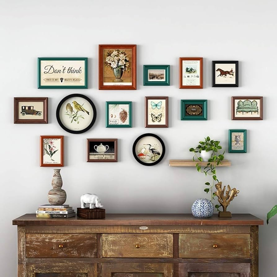 Amazon.co.jp: フレームセット、壁掛けテンプレート付き